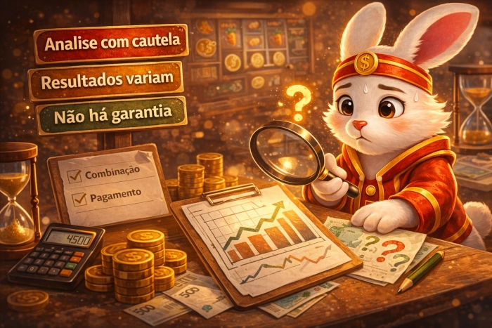 Ilustração sobre variabilidade e análise cuidadosa no Fortune Rabbit