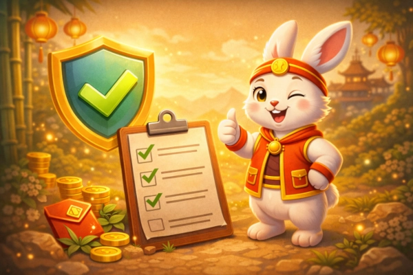 Ilustração sobre jogo do coelhinho com mais segurança